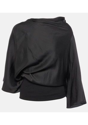 Rick Owens Cylinder draped jersey top