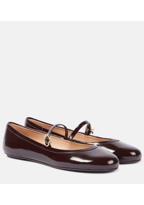 Gianvito Rossi Carla patent leather ballet flats