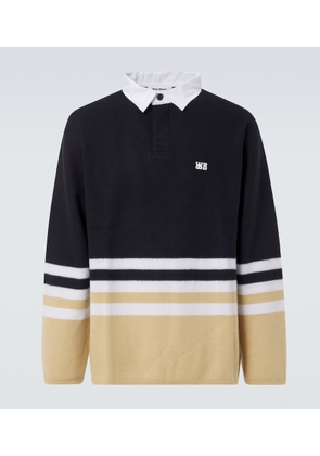 Wales Bonner Cypher striped wool polo sweater