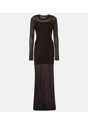 Staud Eiza mesh maxi dress