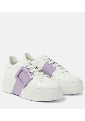 Roger Vivier Viv' Skate leather platform sneakers