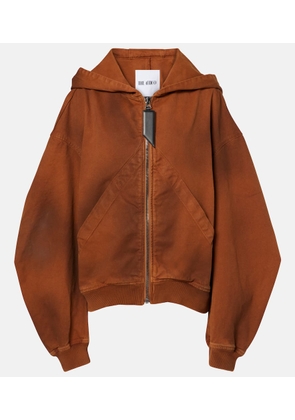 The Attico Degrade cotton zip-up hoodie