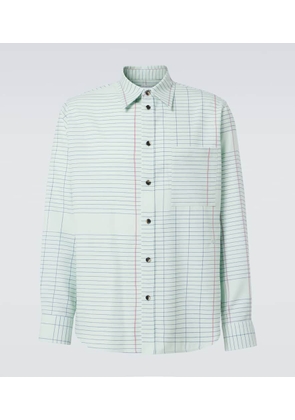 Bottega Veneta Checked wool twill shirt