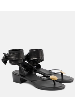 The Row Cord leather thong sandals