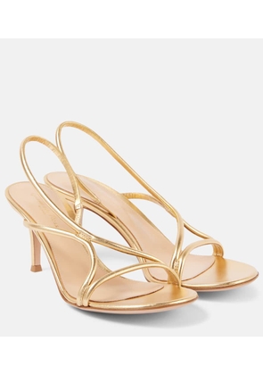 Gianvito Rossi Metallic leather sandals
