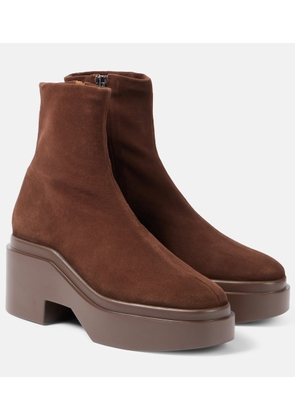 Clergerie Nelle suede platform ankle boots