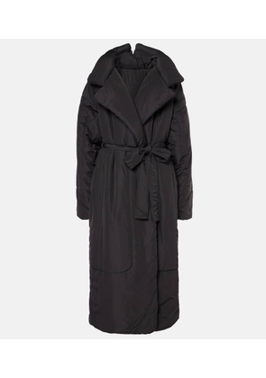 Norma Kamali Sleeping Bag habotai wrap coat