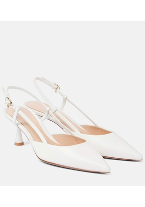 Gianvito Rossi Bridal Ascent 55 leather slingback pumps