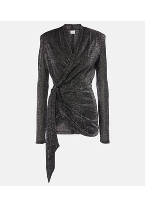 Isabel Marant Cinay lame wrap top