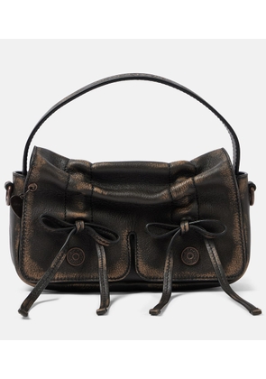 Acne Studios Micro bow-detail leather shoulder bag