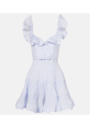 Zimmermann Pleated riffles bustier dress