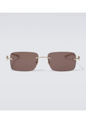 Gucci Horsebit rectangular sunglasses