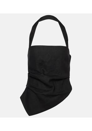 SIR Dorian linen-blend top