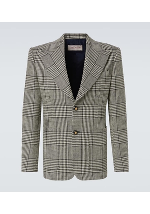 Valentino Houndstooth virgin wool blazer