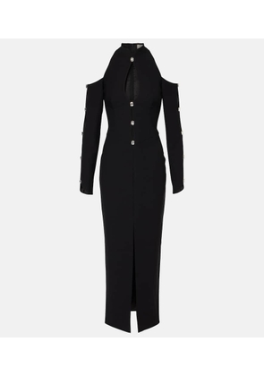 Rasario Crystal-embellished crepe midi dress