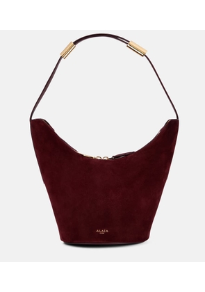 Alaia Shape Small suede and leather bucket bag