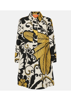 La DoubleJ Artemis floral wool-blend minidress