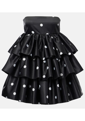 Rotate Ruffled satin minidress