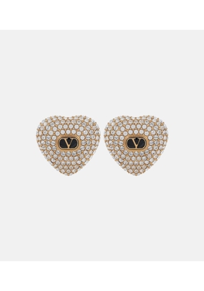 Valentino Cuore XS embellished stud earrings