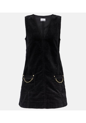 Ganni Cotton corduroy minidress
