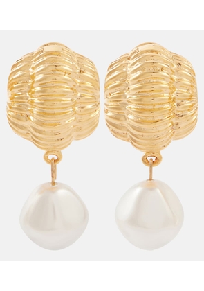 Jennifer Behr Asha faux pearls gold-plated earrings
