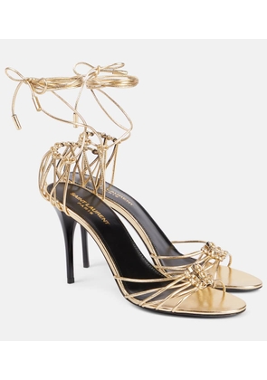 Saint Laurent Babylone 90 leather sandals