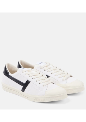Tom Ford Logo leather sneakers