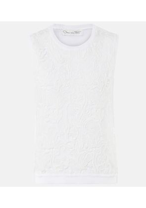 Oscar de la Renta Guipure lace top