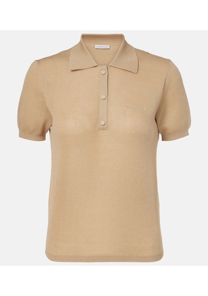 Moncler Logo cotton-blend polo shirt