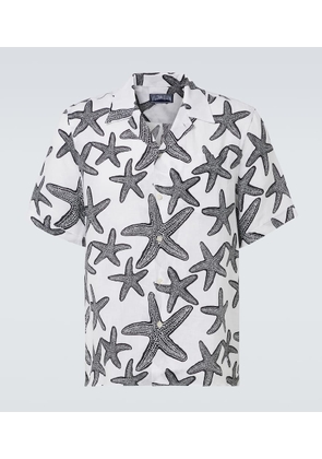 Vilebrequin Printed linen bowling shirt