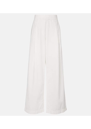 Dries Van Noten High-rise denim wide-leg pants