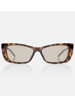 Gucci Embellished rectangular sunglasses