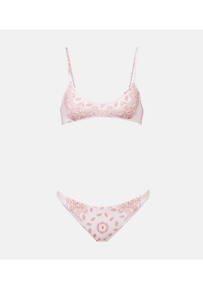 The Attico Bandana mid-rise bikini