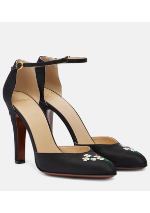 Valentino Garavani Hi Dolly 105 embroidered satin pumps