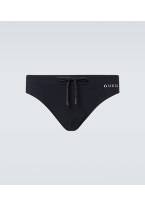 Gucci Logo swim briefs