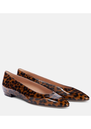 Gianvito Rossi Amelia patent leather ballet flats