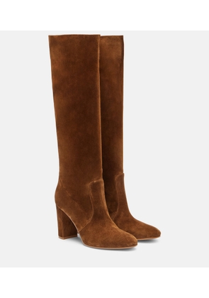 Gianvito Rossi Glen 85 suede knee-high boots