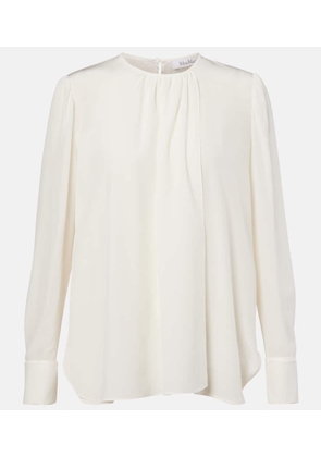 Max Mara Carol draped silk blouse