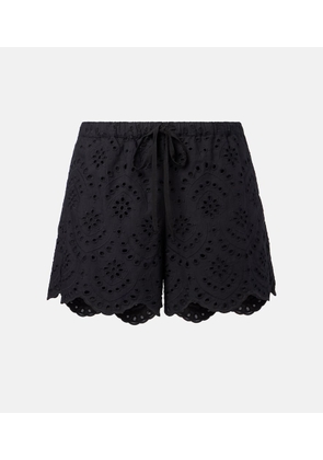 Poupette St Barth Cruse broderie anglaise cotton shorts