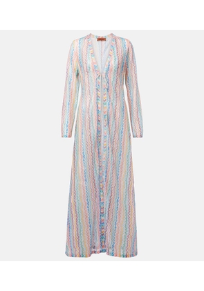 Missoni Zigzag semi-sheer beach cover-up