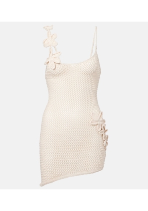 Bananhot Maris floral-applique minidress