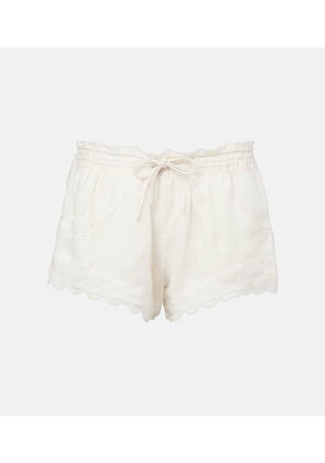Isabel Marant Lola broderie anglaise ramie shorts