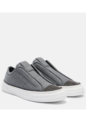 Brunello Cucinelli Low-top slip-on sneakers