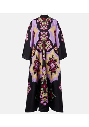 La DoubleJ Palazzo Placee silk twill maxi dress