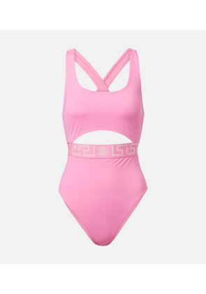 Versace Greca Border cutout swimsuit
