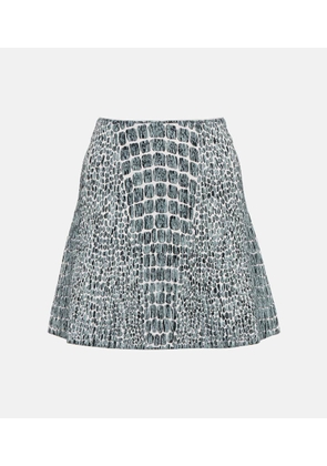 Alaia Printed jacquard miniskirt