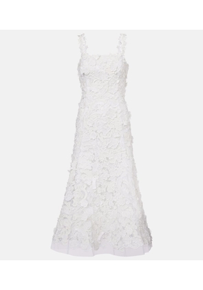 Carolina Herrera Guipure lace midi dress
