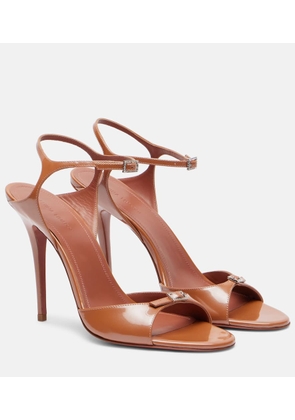Amina Muaddi Adut 105 patent leather sandals