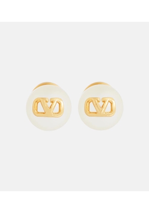 Valentino VLogo faux pearl earrings