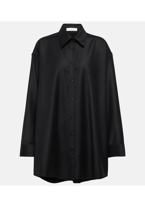 The Row Caroline virgin wool shirt